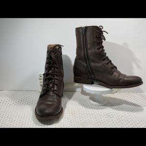 Frye Melissa Lace-Up Short Combat Boots